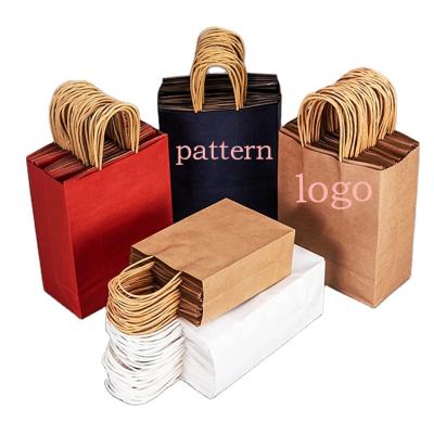 China Printed Recyclable For Shopping Gift Paper Bags Packaging Printer , Custom Your Own Logo Paper Bags for sale