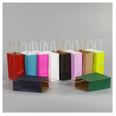 China Oem Big Recycled Large Logo Grocery Goods Recyclable Custom Printed Shopping 3X4 Inch Kraft Paper Bags for sale