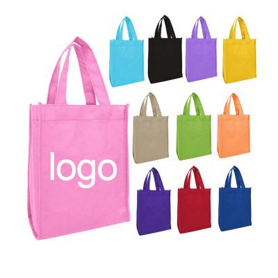 China Custom Eco-Friendly Logo Printed Recyclable Boutique Shopping Bags, Tote Personalized Reusable Non Woven Cloth Bag for sale