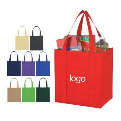 China Cheap Eco - Friendly Tote Bags Custom Printed Recyclable Non Woven Fabric Shopping Bags With Logo for sale