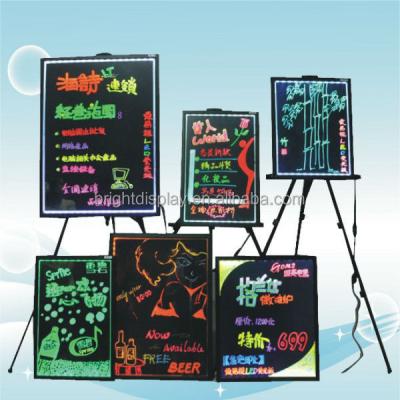 China Various color neon light LED transparent acrylic writing board 2017 light hign quality hot sales for sale