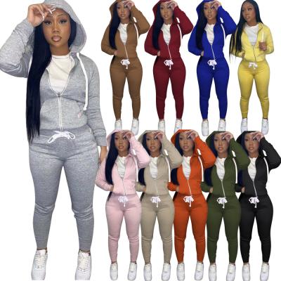 China Custom winter apparel QUICK DRY QUICK DRY fall set single sleeve pullover women sweatshirt women tracksuit sweatsuit pants long and hoodie set for sale