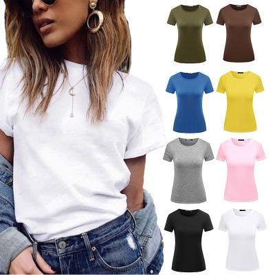 China Cheap Anti Wrinkle Anti Wrinkle Summer T Shirt Simple Color Women Mask T Shirts Dress for sale