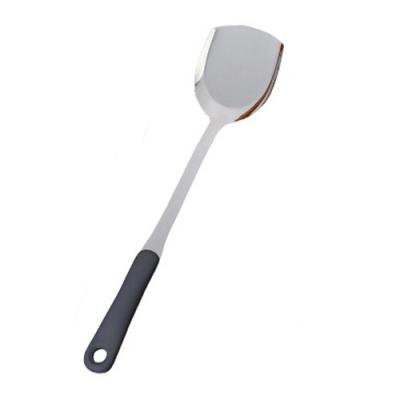 China Sustainable Hot Sale Stainless Steel Kitchenware Set Household Kitchen Supplies Spatula Silicone Handle for sale