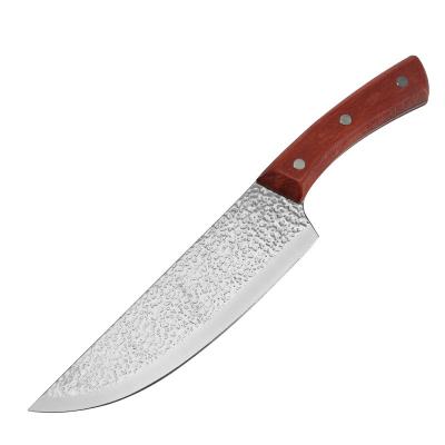 China Viable Hot Selling Chef's Knife 6inch 7inch 8inch Wholesale High Quality Forged Kitchen Knives Damascus Knife Cleaver for sale