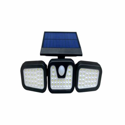 China 3 Modes Garden Motion Lights Portable Adjustable Head Solar Security Led Garden Wall Light for sale