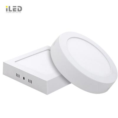 China Modern Outdoor Square iLED 6W 12W 18W 24W 20W Square Mounted Round Ceiling Led Panel Light for sale