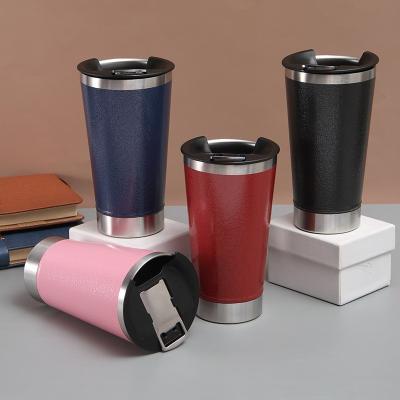 China CREATIVE Stainless Steel 2022 New 500ml Beer Car Vacuum Insulated Cup Tumbler Without Handle for sale