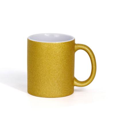 China High Quality Glitter 11oz Coffee Mug Stocked Ceramic Nordic Sublimation With Handle for sale