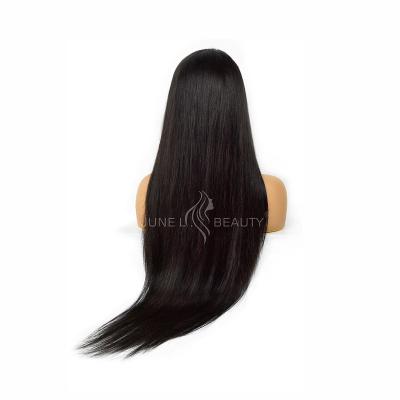 China Top Selling Barely Shedding Wigs Fashion Long Soft Smooth Thick Full Lace Wig Straight Raw Hair Wig Highest Quality For Black Women for sale