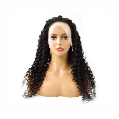 China Transparent Deep Curly Deep Wave Lace Frontal Wigs For Women Deep Curly Lace Hair Wigs for sale