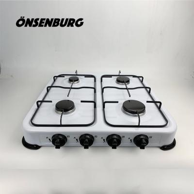 China Hotel CE Certificated Four Burner Portable Camping Gas Stove for sale