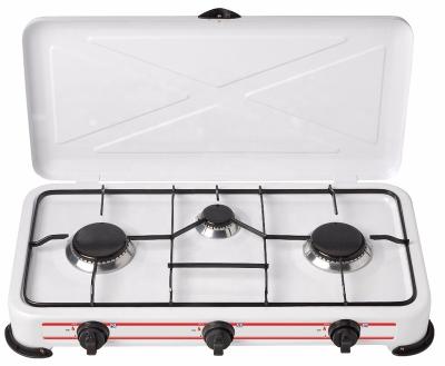 China Three Burner Outdoor Portable Camping Table Gas Stove With CE for sale