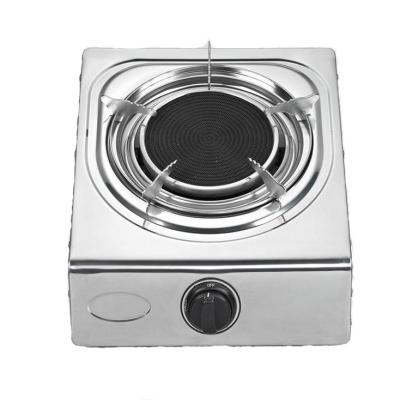 China Infrared Type Hotel Burner Tabletop Gas Stove With Glass Panel for sale