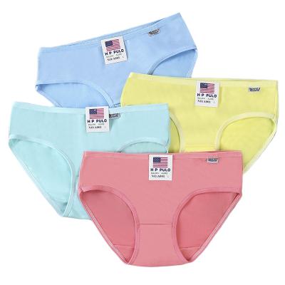 China Ladies Polyester One Piece Panties Breathable Sexy Seamless Mid Rise Underwear Cheap for sale