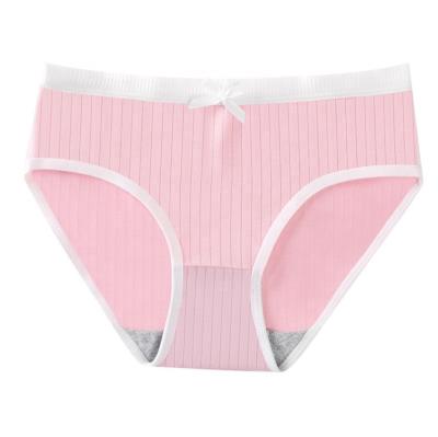 China High Quality Comfortable Simple Color Girls Underwear Cute Women's Panties Breathable Breathable Student for sale