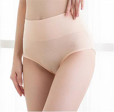 China Anti-wrinkle high-waist seamless solid silk underwear woman ice panties traceless panties for sale