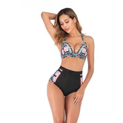 China Vintage Print Plus Size Swimwear Designer Extreme Sexy Beach Girl Mini Micro Brazilian Bikini Swimsuit Two Piece Set for sale