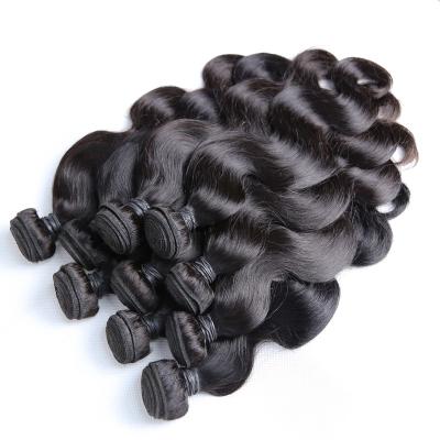 China Capelli Body Wave Hair Bundles Brazilian Jet Black Human Hair Weave Natural Black Silky Straight Hair Bundles 1/3/4 Piece Remy Hair Extension for sale