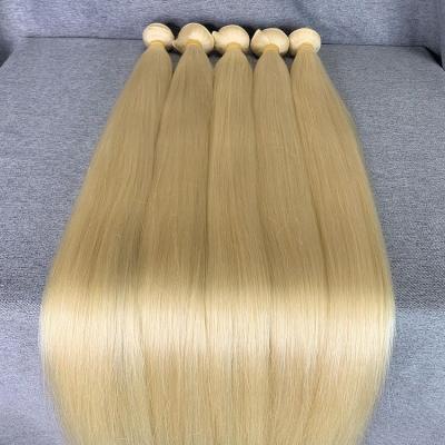 China Deep Wave 32 Inch 613 Long Blonde Straight Human Hair Bundles Raw Brazilian Cuticle Aligned 613 Virgin Hair Bundles Vendors for sale