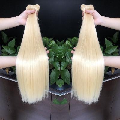 China Factory Wholesale Price 613 Deep Wave Blonde Hair Extensions , 10 - 32 Inch 613 Inch Long Straight Blonde Hair Bundles for sale