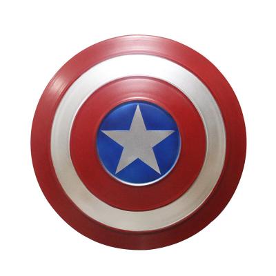 China Art Decor Retro Wrought Iron Wall Hanging Captain America Shield Bar Internet Cafe Shop Decoration Wall Hanging for sale