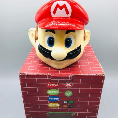 China Mario Cup Mr superb viable. Mustache Mug With Lid Cartoon Wholesale Gift Mugs Tea Ceramic Coffee Mug With Gift Box for sale