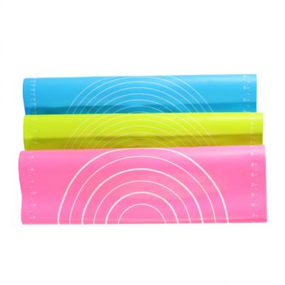 China Sustainable Extra Large 70*50cm Custom Non-Stick Silicone Kneading Pad Pastry Sheet Dough Roll Non-Stick Silicone Baking Mat With Gauge for sale