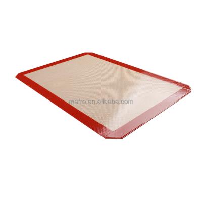 China Sustainable Food Gread Silicone Baking Mat Set 100% Non-Stick Heat Resistant Silicone Baking Mat Silicone Baking Mat Set For Rolling And Baking for sale