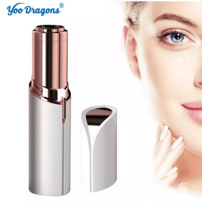 China Portable Mini Painless Best Mini Size Painless Ladies Electric Mini Hair Removal Lipstick Shape Eyebrow And Face Epilator Shaver Trimmer for sale