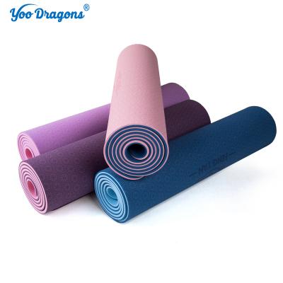 China Waterproof Wholesale High Quality Factory Price 183cm Pink 80cm Extra Width Fitness 6mm Tpe Workout Yoga Mat for sale