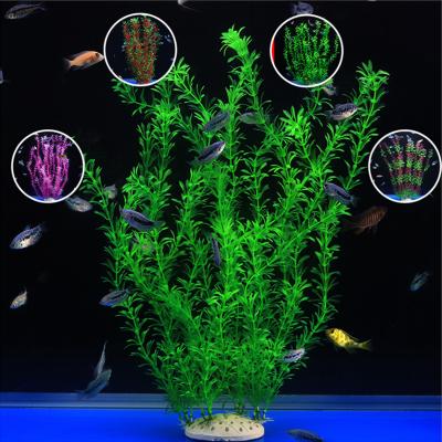 China Artificial Viable Grass Aquarium Ornament Grass Silicone Water Seaweed Lawn Landscape Decoration for sale