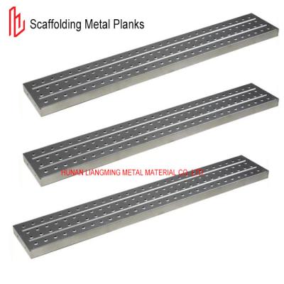 China BS1139 Andamios de acero Tablas metálicas de 210*45 mm Superficie pre galvanizada en venta