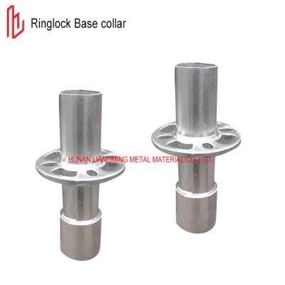 Cina Scaffold Ringlock Base Collar 58mm 70mm OD Hot Dip Galvanized per la costruzione in vendita