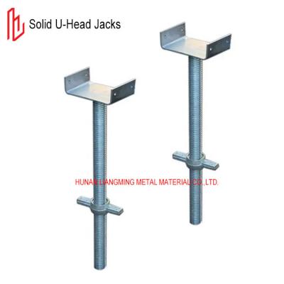 Cina Scaffolding Screw Jack regolabile Q235B Solid U Head Base Jack in vendita