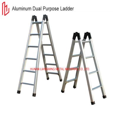 China Op maat gemaakte 6063 Aluminium Dual Purpose Ladder 100Kg Max Loading Te koop