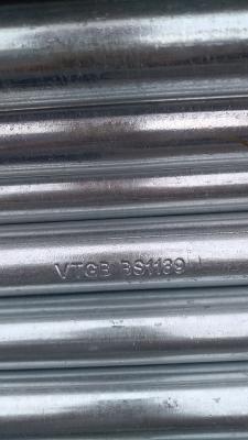 Cina 48.3mm Scaffolding Galvanized Pipe Plain / Threaded Ends 3.20mm Steel Scaffolding Tube in vendita