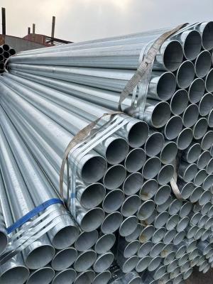 China Hot Rolled Zinc Coated Steel Pipe For Construction Welding / Bending for sale