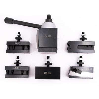 China 6pcs/set 250-200 Lathe Change Tool Piston/Wedge /GIB/Italian/European Holder Tool Quick Post Now Type for sale