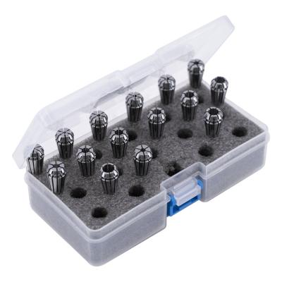 China High Processing Precision ER Bushing Set DIN6499B ER11 Spring Cold Bushing 15pcs Set Tool Spring Milling Bushing Chuck Set for Milling Chucks for sale