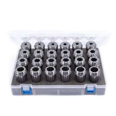 China High Precision 0.0006' Cold Processing Machine Tools Accessories ER40 Inch Spring Bushings For ER40 Chuck Tool Holder Bushing Set 24PCS for sale