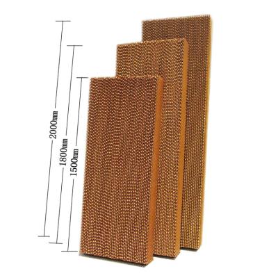 China Agriculture or fish farming and poultry farming 7090 cellulose paper Honey Comb Water Cooler Pad cooling family for wholesale for sale