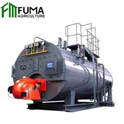 中国 Horizontal FM Heating 1T Cheapest Atmospheric Hot Water Gas Boiler For Greenhouse 販売のため