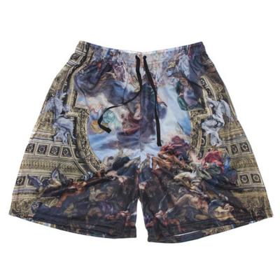 China Custom Made Soft Durable Anti-Wrinkle Mesh Zip Pockets Sublimation Mens Shorts for sale