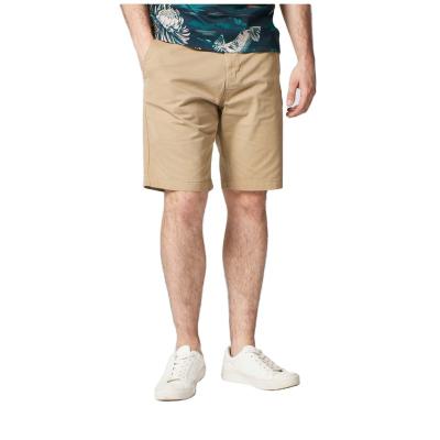 China Breathable In Stock Wholesale 100% Cotton Shorts Mens Solid Khaki Chino Zipper Fly Mens Chino Joggers Shorts Mens Shorts for sale