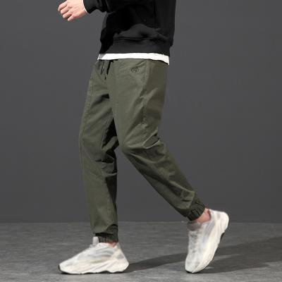 China Wholesale Anti-Wrinkle Jogger Empty Jogger Mens Formal Cotton Army Green Casual Long Pants For Men for sale