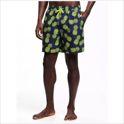 China Breathable OEM Custom Design Mens Beach Shorts Polyester Sublimation Mens Swim Trunks Man Shorts for sale