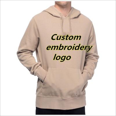 China 2022 New Fashion Wholesale Logo Custom Anti-pilling Men's Pullover Sweatshirt Embroidered Cotton Men Hoodies for sale