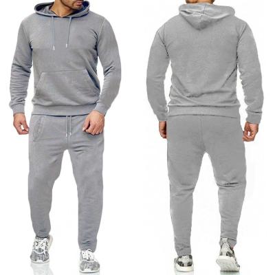 China 2020 Breathable New Custom Jogger Set Spring Streetwear 100% Cotton Hoodie Jogger Set Mens Sports Suit Crewneck Jogger Set for sale