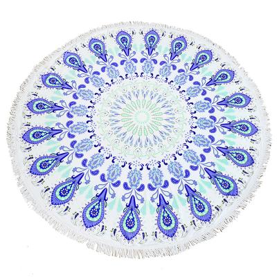 China Child-Proof custom made hot sale water absorb quick dry round beach towels for sale